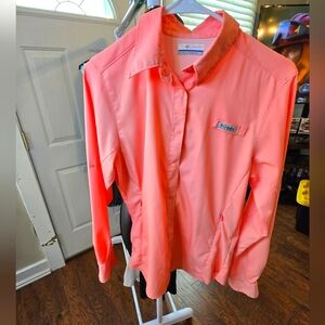 Columbia womens button down shirt